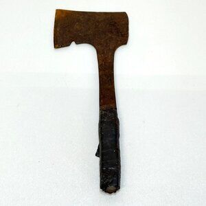 Utica Hand Axe Rustic Vintage Rusty Wrapped Handle Collectible Display Piece VTG